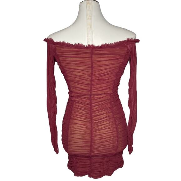 Majorelle Darling Dress in Merlot size XS - Picture 3 of 11